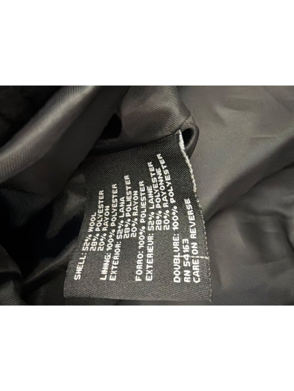 Guess Women Black Wool Blend Toggle Peacoat Duffle Coat Size M - Picture 11 of 11
